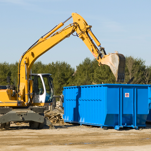 are there any restrictions on where a residential dumpster can be placed in Mosherville Michigan